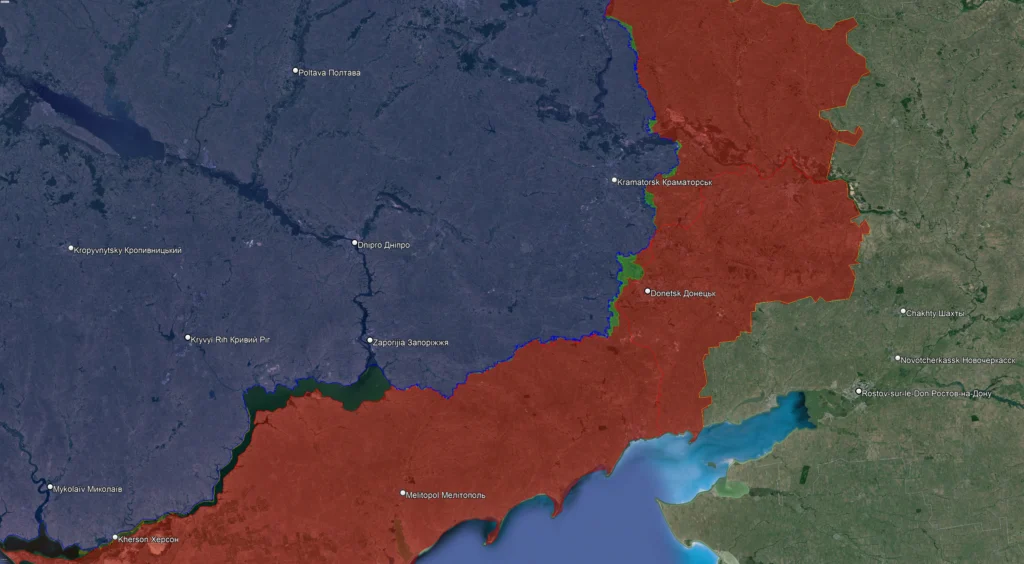 Lire la suite à propos de l’article Carte de la Guerre en Ukraine​