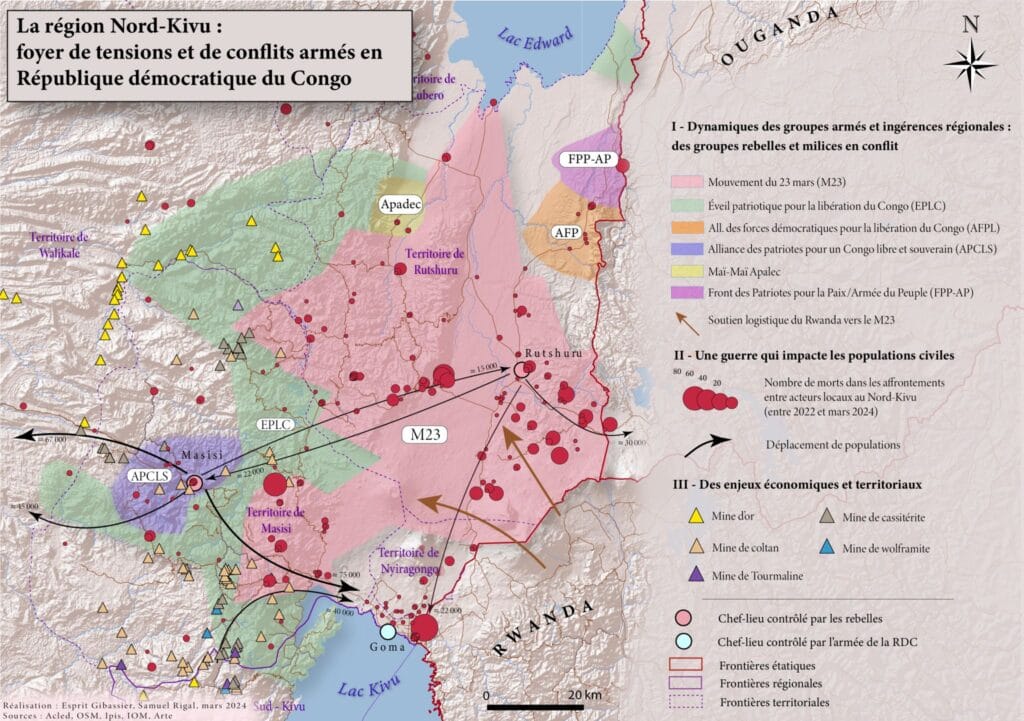 Lire la suite à propos de l’article Dans le Nord Kivu, la guerre ouverte entre le M23 et la RDC