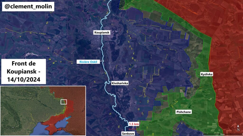 Lire la suite à propos de l’article Sur le front de Koupiansk, l’armée russe 🇷🇺 à 1.5km de la rivière Oskil