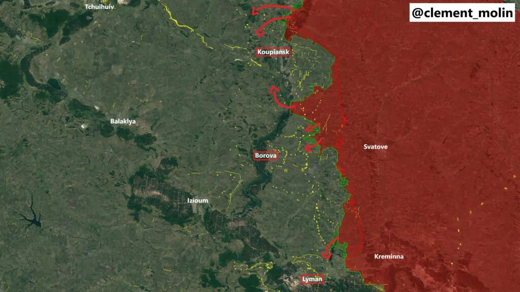 Lire la suite à propos de l’article Sur le front de l&rsquo;Oskil, l&rsquo;armée russe tente de contourner deux bastions ukrainiens