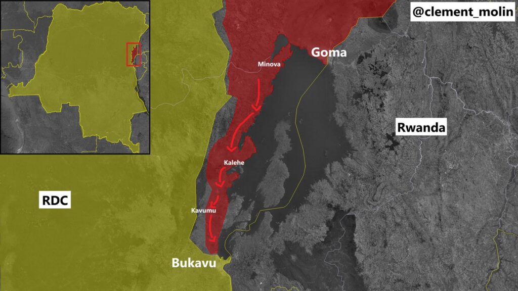 Lire la suite à propos de l’article RDC-Rwanda : entrée du M23 dans Bukavu au Sud-Kivu
