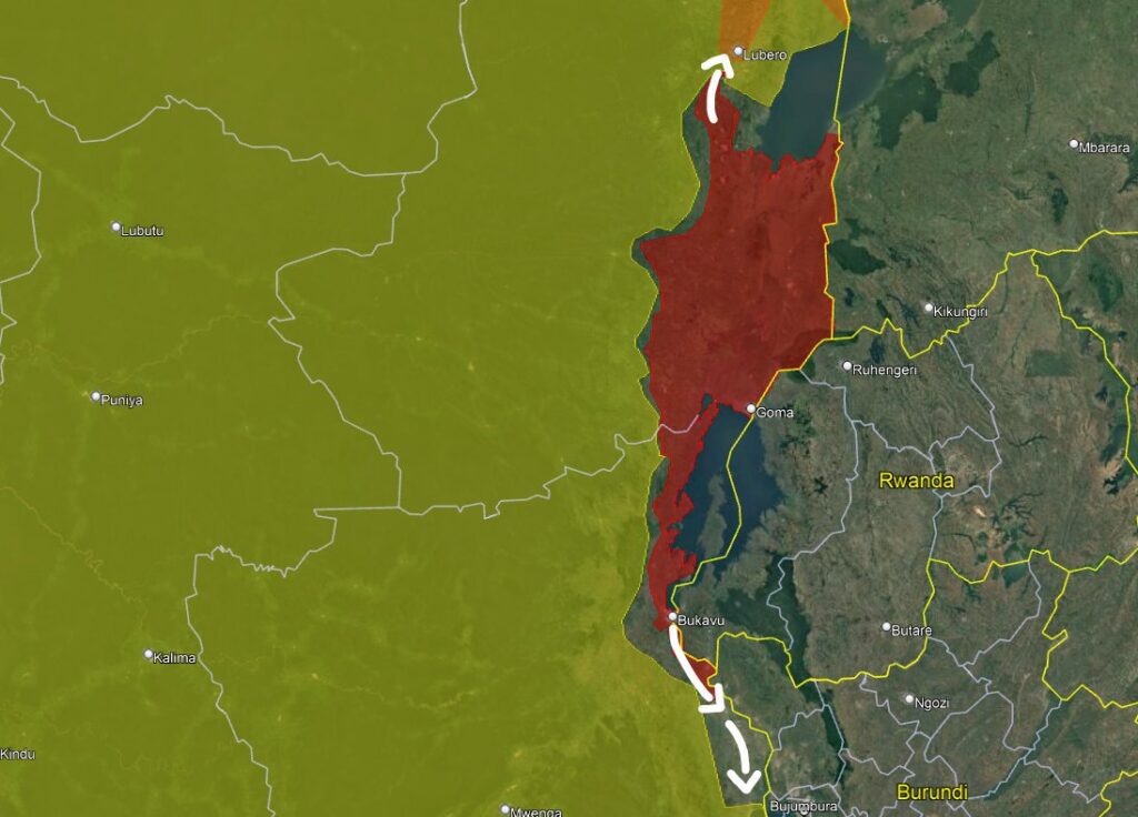 Lire la suite à propos de l’article 4 jours après la prise de Bukavu au Sud-Kivu, le M23 et l’armée rwandaise poursuivent leur progression