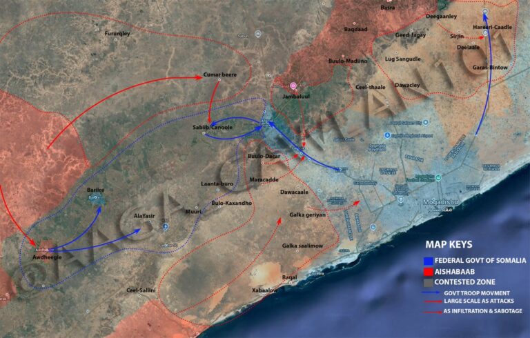 Lire la suite à propos de l’article En Somalie 🇸🇴, le groupe terroriste Al Shabab a lancé une vaste offensive sur la capitale Mogadiscio