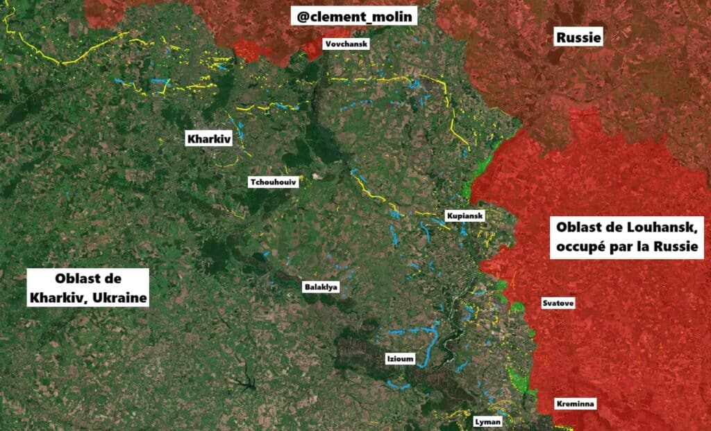 L’armée ukrainienne 🇺🇦 a débuté depuis 1 mois un impressionnant renforcement de ses défenses sur le front de Kharkiv